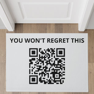 Paillasson Code QR personnalisé amusant