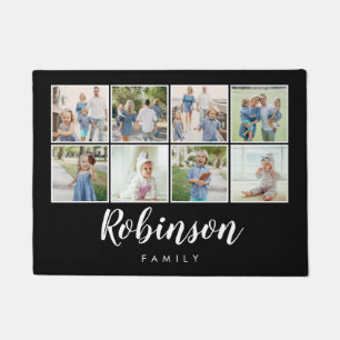 Paillasson Collage de la famille de photos Monogrammed 8  Noi