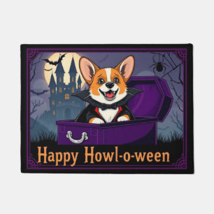 Paillasson Comte Corgi Joyeux Howl-o-ween