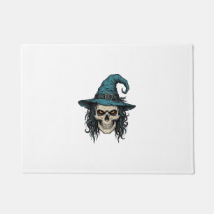 Paillasson Conception de chemise vectorielle Halloween crâne 