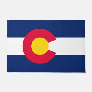 Paillasson Conception de drapeau d'état du Colorado