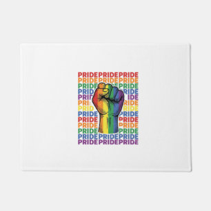 Paillasson Conception de T-shirt arc-en-ciel Vintage Pride Ra