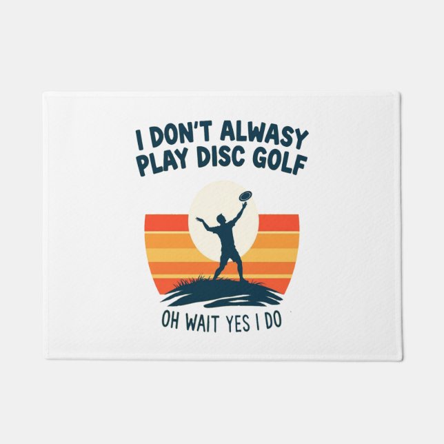 Paillasson Conception de T-shirt Disk Golf Lover (Devant)