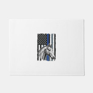 Paillasson Conception de vecteur de drapeau de cheval de lign