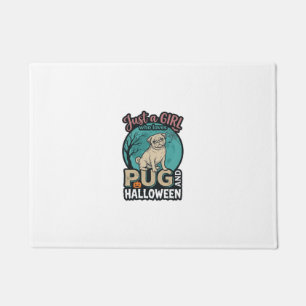 Paillasson Conception de vecteur vintage de fille de Hallowee