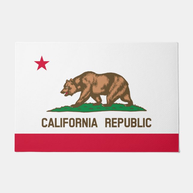 Paillasson Conception du drapeau de l'État de Californie (Devant)