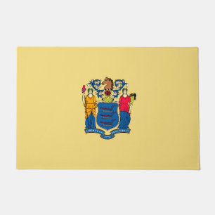 Paillasson Conception du drapeau de l'État du New Jersey