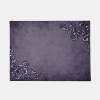 Paillasson conception royale violette