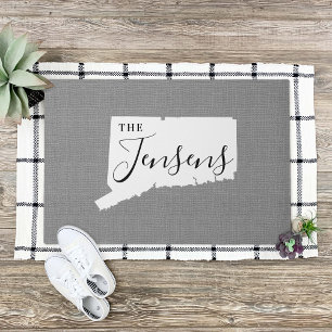 Paillasson Connticut Family Monogram State Doormat