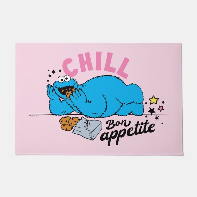 Paillasson Cookie Monster | Bon appétit Chill (Devant)