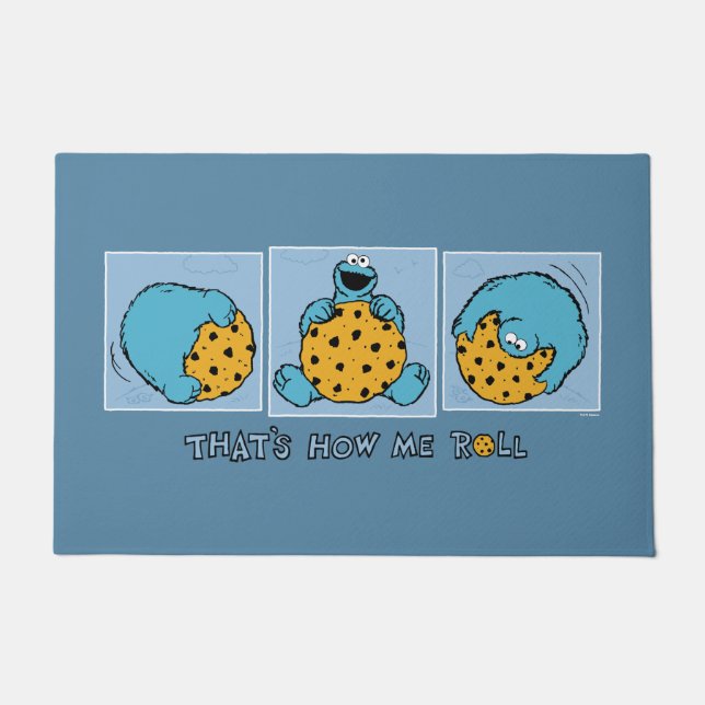 Paillasson Cookie Monster | C'est comme ça que je roule (Devant)