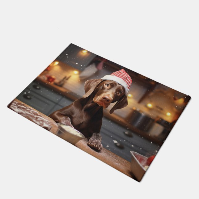 Paillasson Cookies de Noël allemands à pois courts (Incliné)