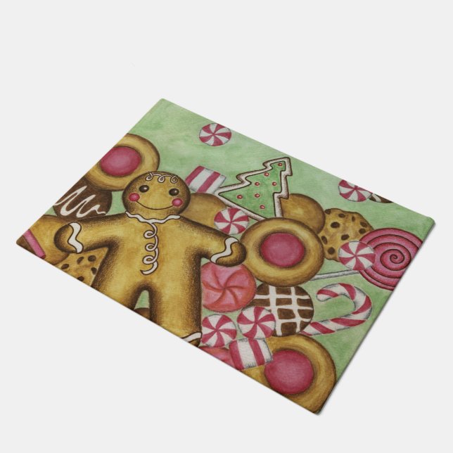 Paillasson Cookies de Noël Doormat Cadeau (Incliné)