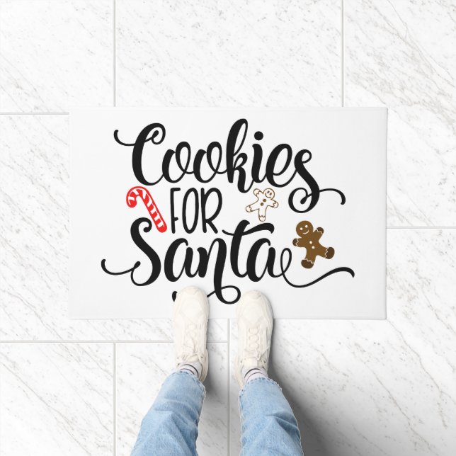Paillasson Cookies pour Père Noël Fun Christmas (Intérieur)