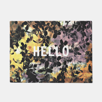 Paillasson Cool moderne fleurs uniques motif art
