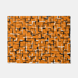 Paillasson COOL Orange Noir Blanc