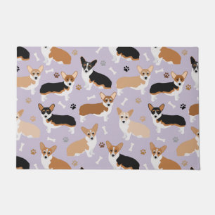 Paillasson Corgi Chien Patrouilles et Bones Doormat