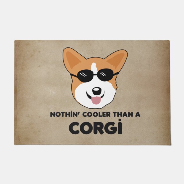 Paillasson Corgis drôle Rien de Glacière qu'un Corgi (Devant)
