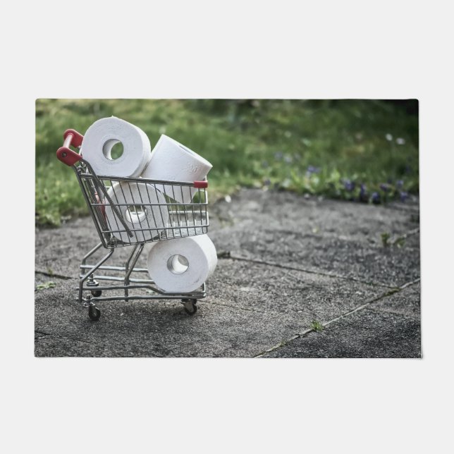 Paillasson Corona Virus Protective Mask Floor Mat (Devant)