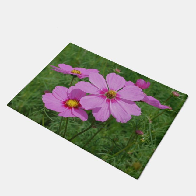 Paillasson Cosmos rose Fleurs Nature (Incliné)
