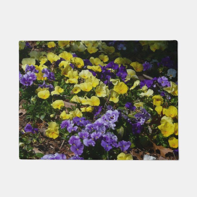 Paillasson Coteau de panneaux violets et jaunes (Devant)