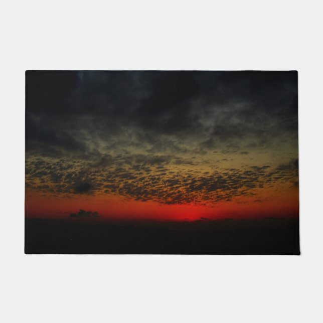 Paillasson Coucher de soleil avant la tempête (Devant)