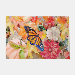 Paillasson Couleurs Automnes & Trésors Avec Monarque Butterf