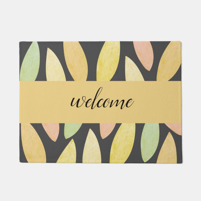 Paillasson Couleurs d'automne Feuille (Devant)