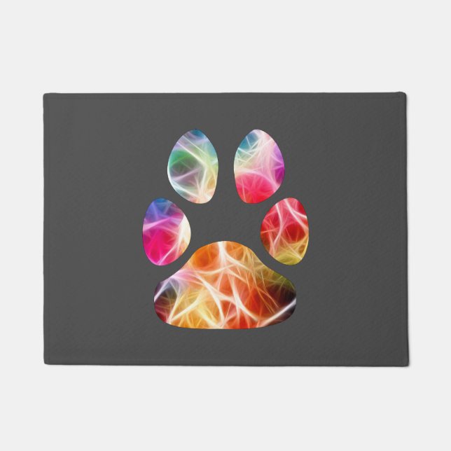 Paillasson Couleurs Empreintes de pattes (Devant)