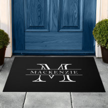 Couleurs modifiables Monogramme de nom de bordure 