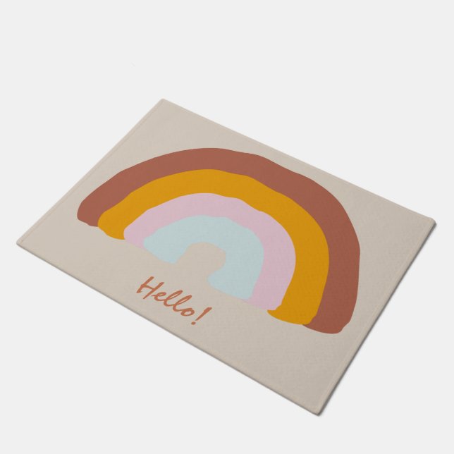 Paillasson Couleurs rétrospectives Diodure arc-en-ciel Dessin (Incliné)