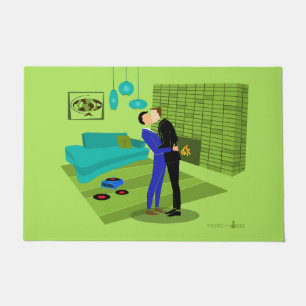 Paillasson Couple gay rétro amoureux