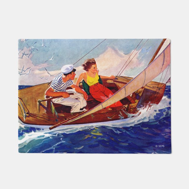 Paillasson Couple Sailing par R.J. Cavaliere (Devant)