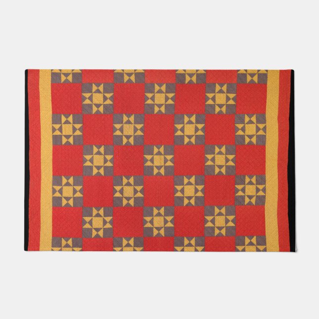 Paillasson courtepointe Ohio Star (Devant)