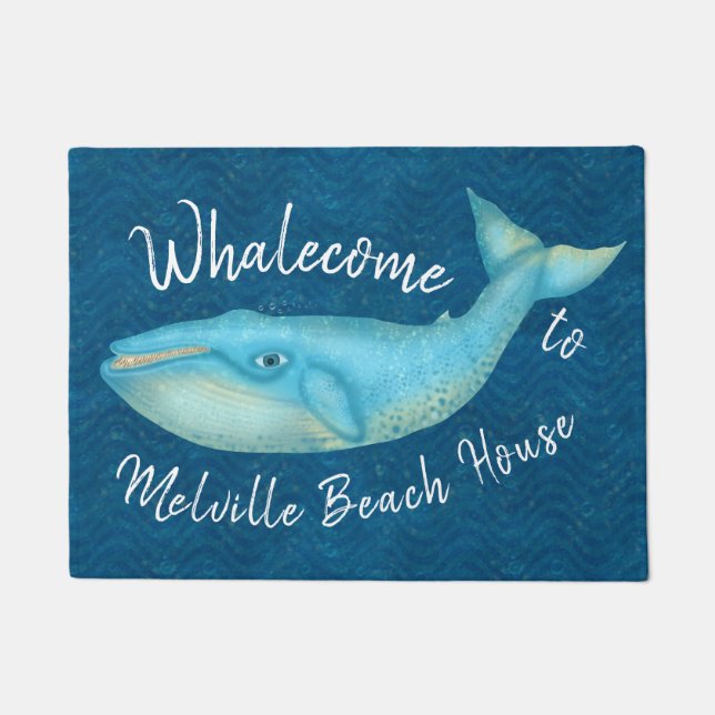 Paillasson Coutume nautique de Whalecome | de baleine bleue (Devant)