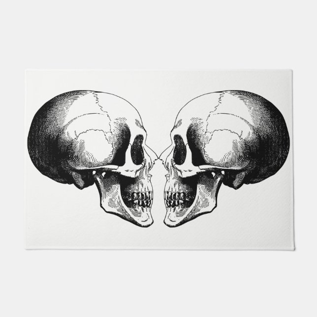 Paillasson Crânes Porte Mat (Devant)