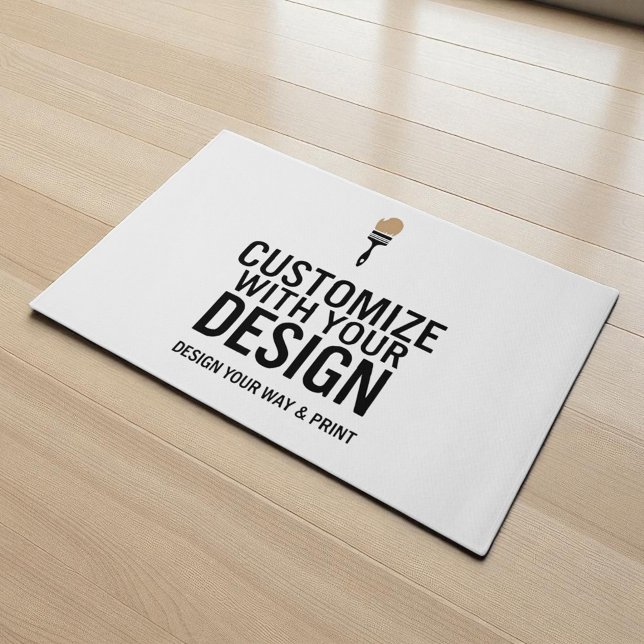 Paillasson Create Your Own Company Branded Custom Minimalist  (Créateur téléchargé)