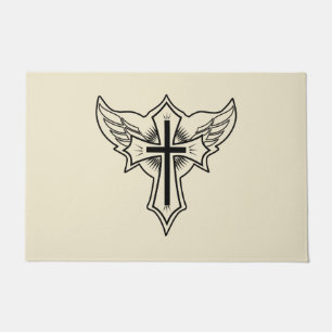 Paillasson Croix chrétienne