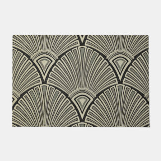 Paillasson cru, nouveau d'art, beige, gris, art déco,