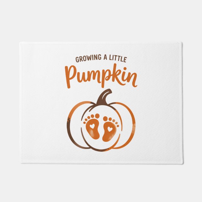 Paillasson Cultiver un peu Citrouille Chute drôle (Devant)