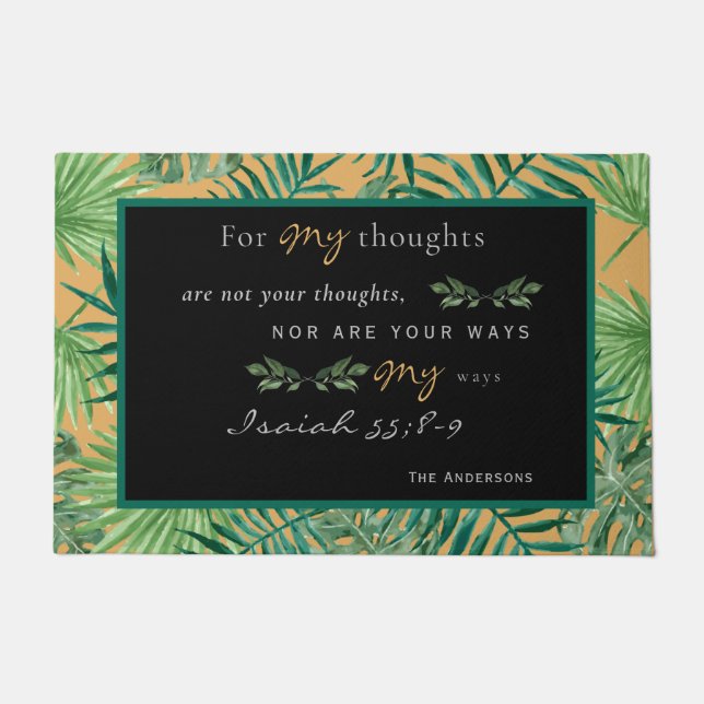 Paillasson Custom For My Ways are not your Ways Scripture II (Devant)