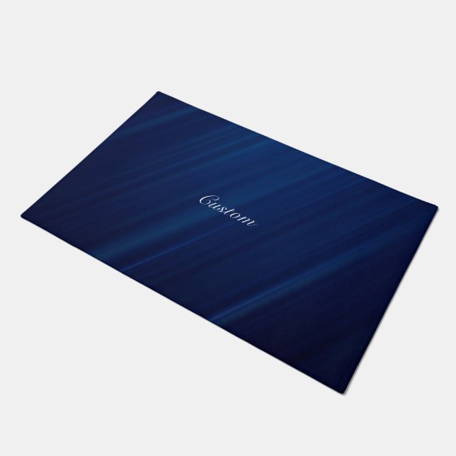 Paillasson Custom Luxury Navy Blue Abstrait (Incliné)