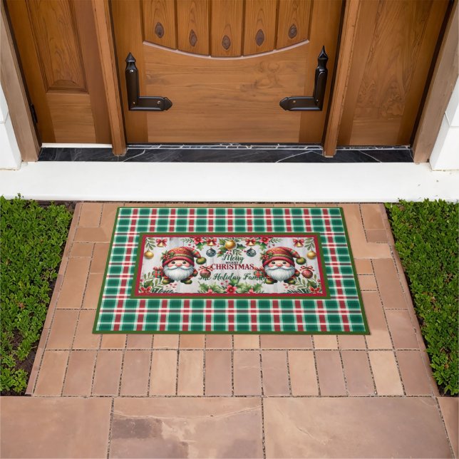 Paillasson Customize This Cute Christmas Doormats with Gnomes (De plein air)