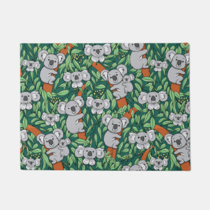 Paillasson Cute Koala Motif Hunter Green