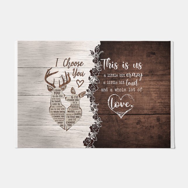 Paillasson Cute Love Quotes Mat, This Is Us (Devant)