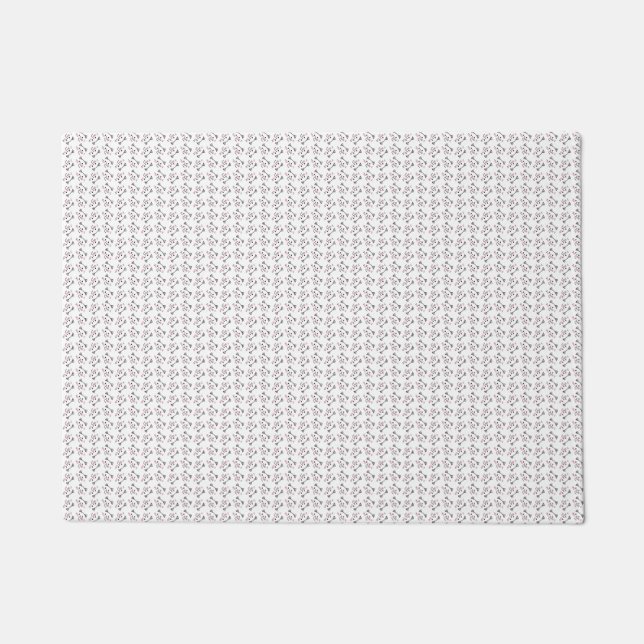 Paillasson Cute Motif de chat Arrière - plan sans couture (Devant)