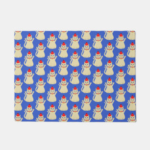 Paillasson Cute Noël Chat Motif