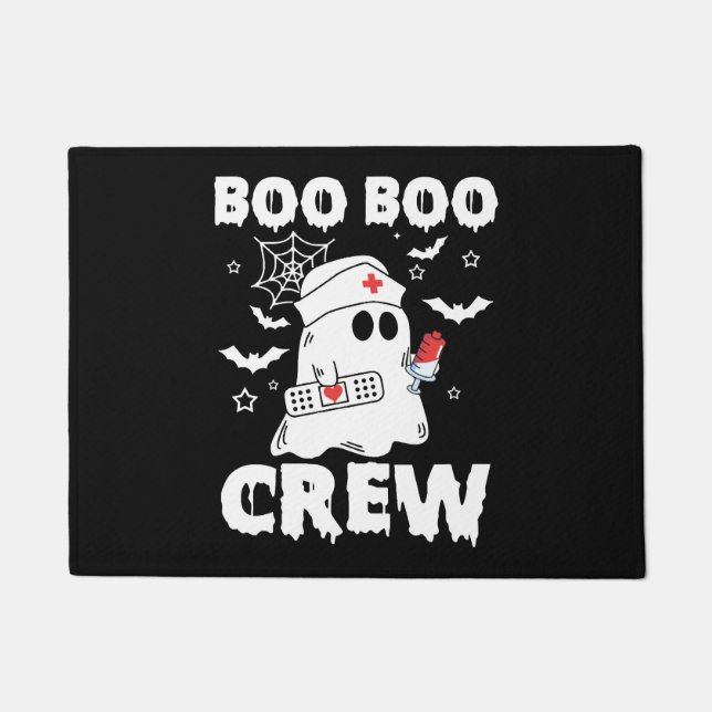 Paillasson Cute Nurse Boo Boo Crew Halloween Nurse Ghost (Devant)