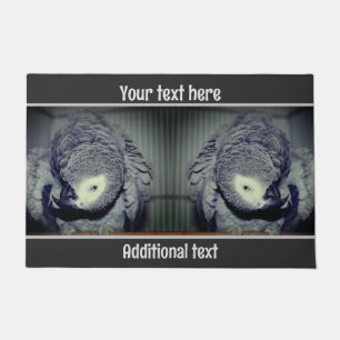 Paillasson Cute perroquet gris africain Personnalisé