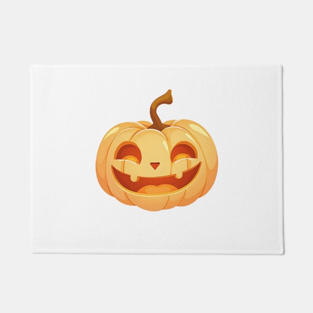 Paillasson Cute Pumpkin Jack O Lantern Turtle Sea Halloween C (Devant)